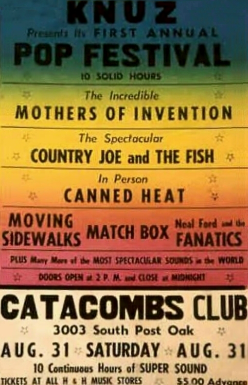 31/08/1968The Catacombs, Houston, TX